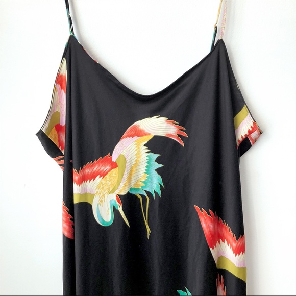 Natori Dresses & Skirts - Natori Vermillion Crane Slip Dress